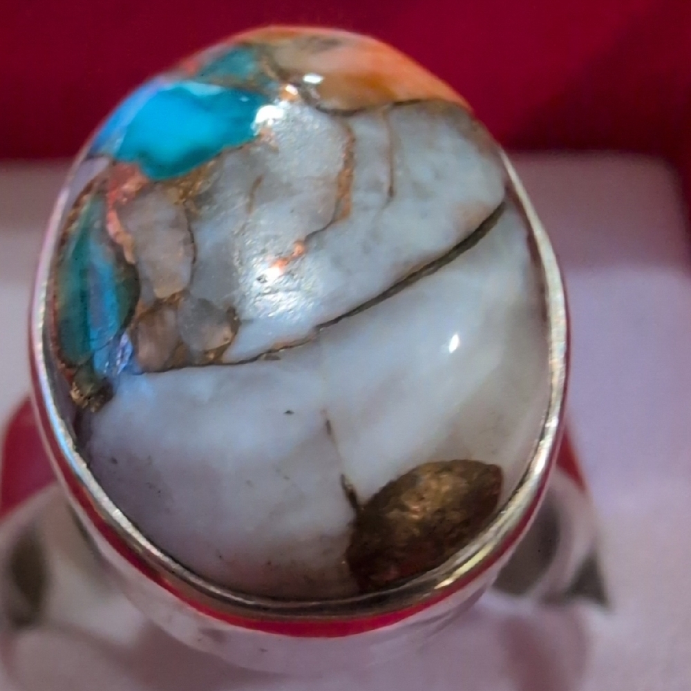 Spiny Oyster Sterling Silver Ring - Picture 5 of 9